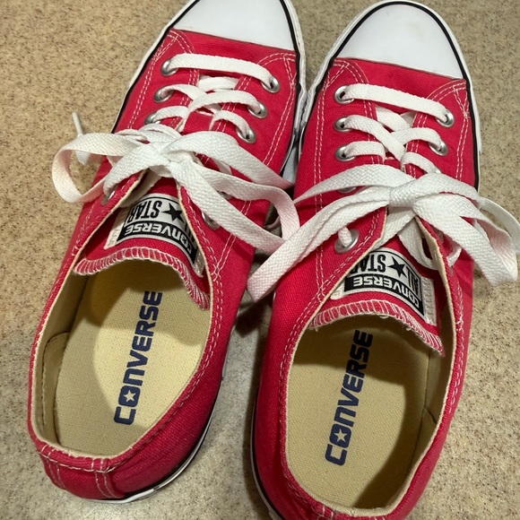Converse All-Star Women's Sneakers in Pink and White - Picture 2 of 7
